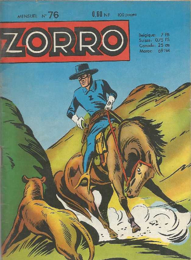 Scan de la Couverture Zorro n 76